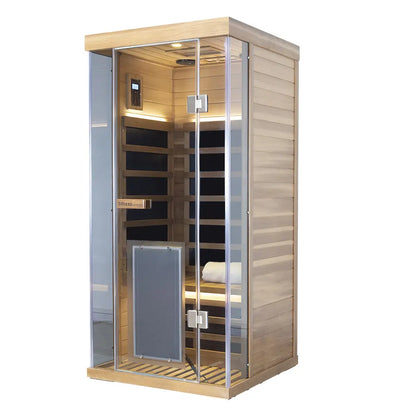 Wizzisauna SR01 1 Person Red Cedar Far Infrared Sauna