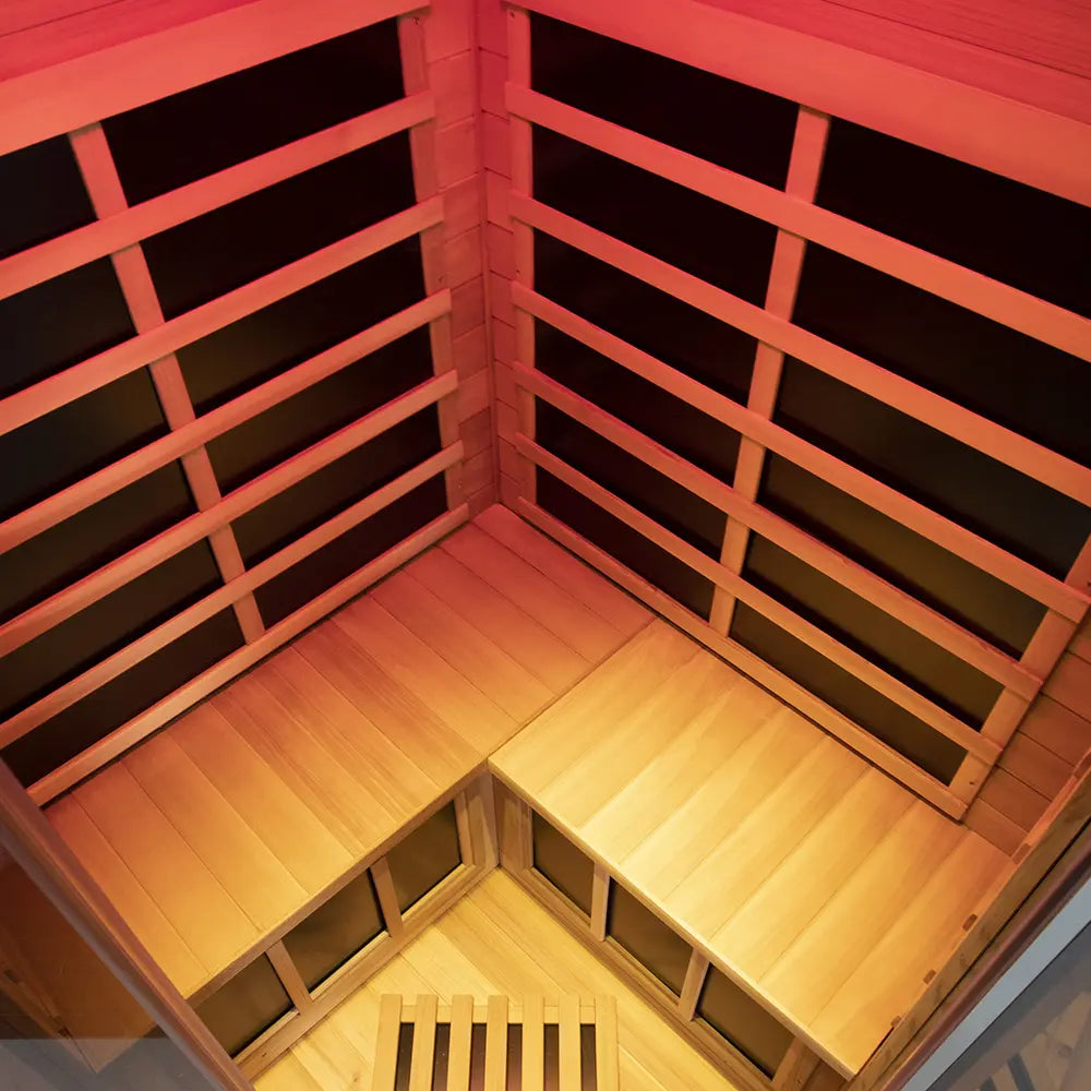 Wizzisauna SR07 2 Person Far Infrared Sauna Red Cedar