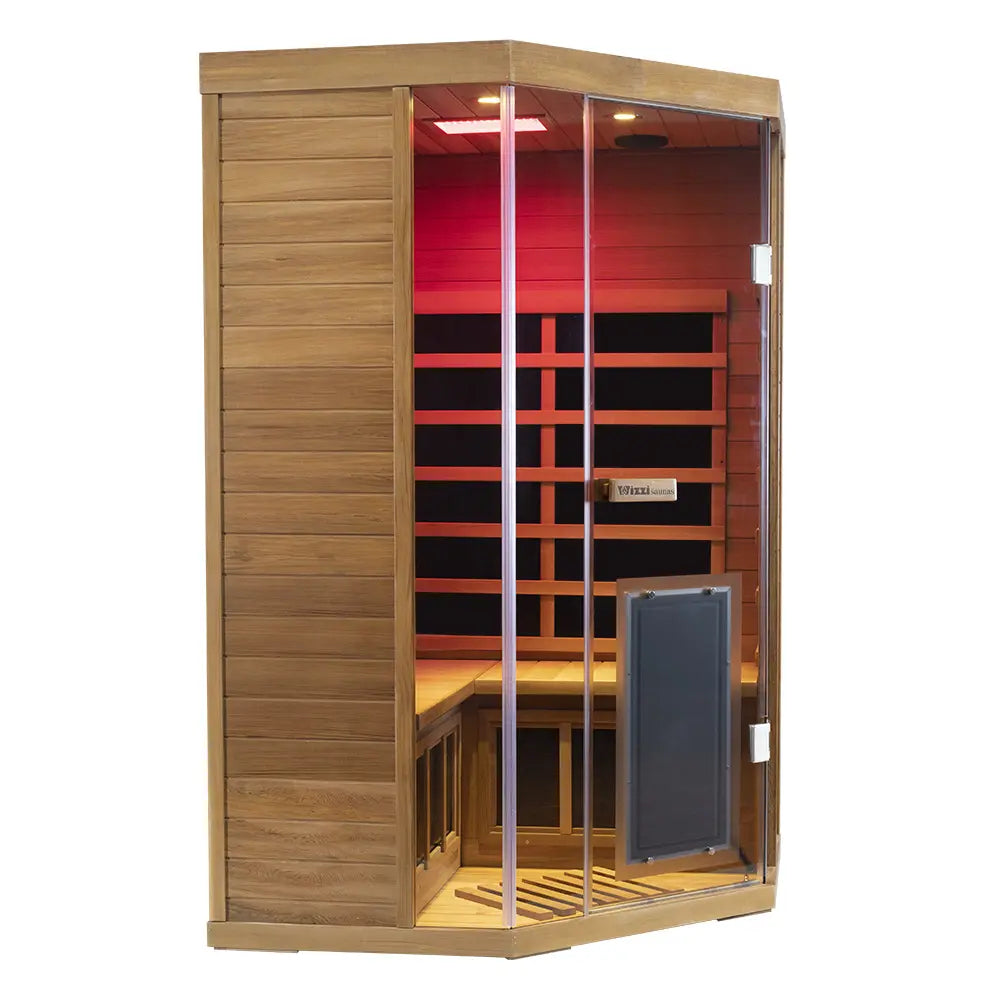 Wizzisauna SR07 2 Person Far Infrared Sauna Red Cedar