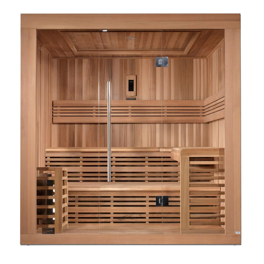 SAUNAONES® 5-6 PERSON TRADITIONAL STEAM SAUNA MODERN RELAX 3