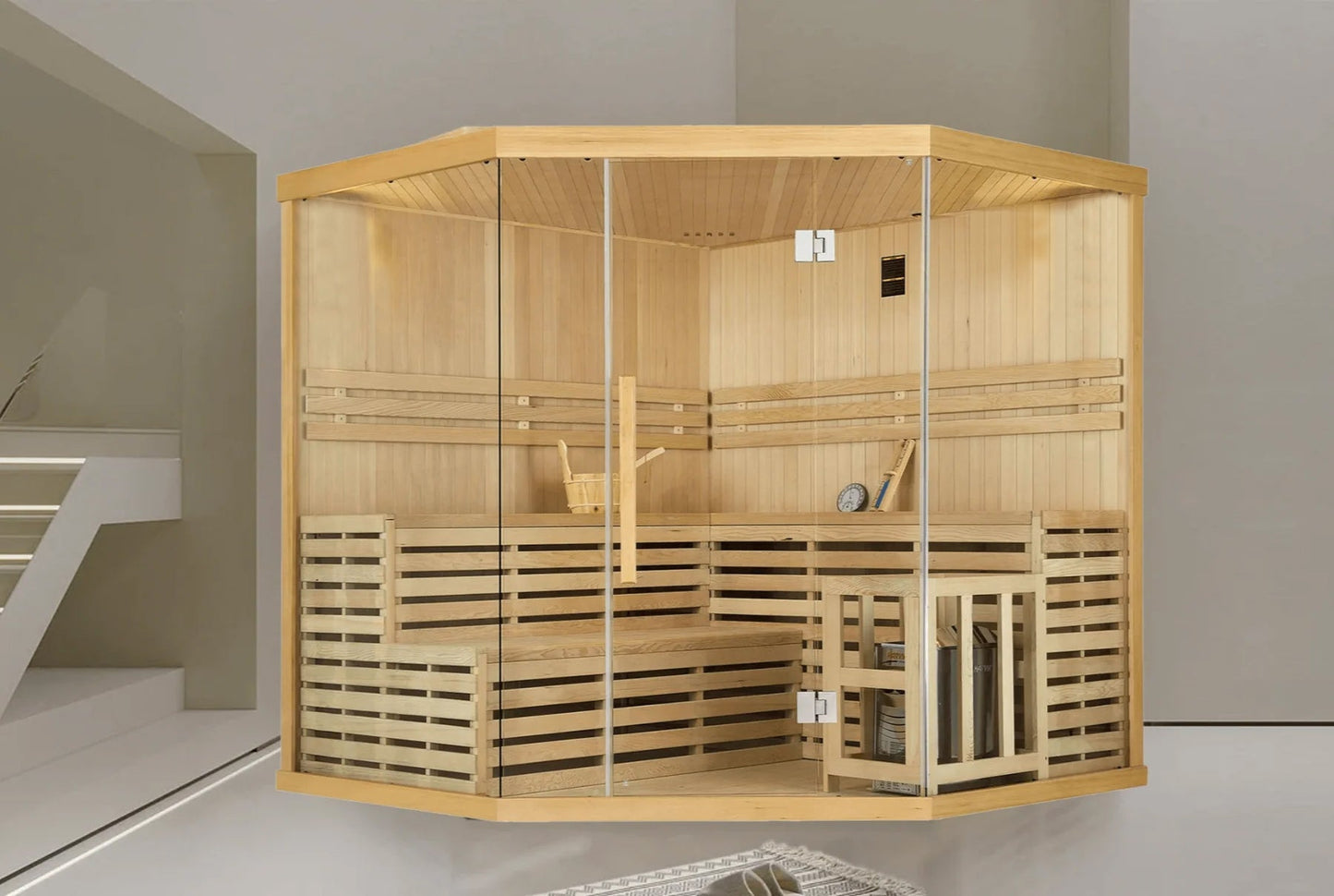 SAUNAONES® 5-6 People Traditional Steam Sauna Room Luxury 1