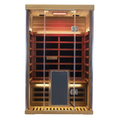 Wizzisauna SR02 2 Person Red Cedar Far Infrared Sauna