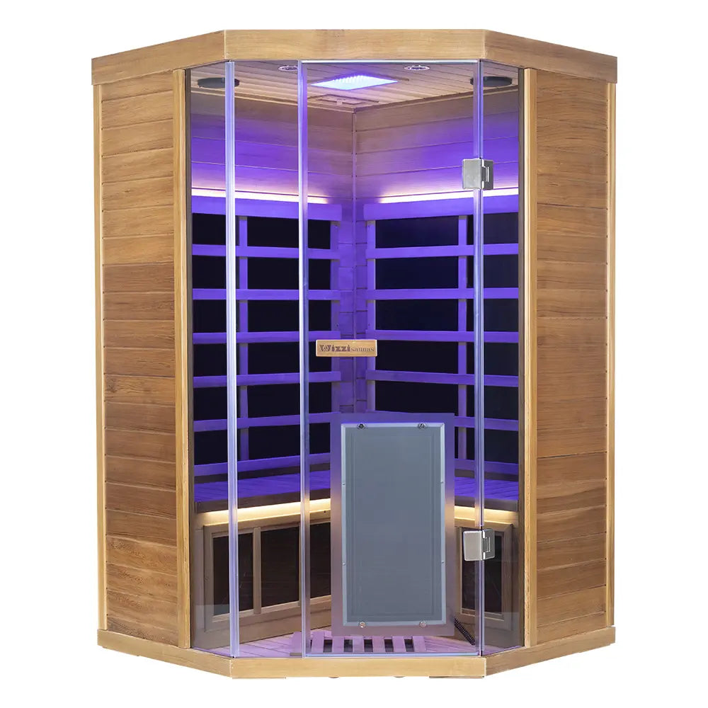 Wizzisauna SR07 2 Person Far Infrared Sauna Red Cedar