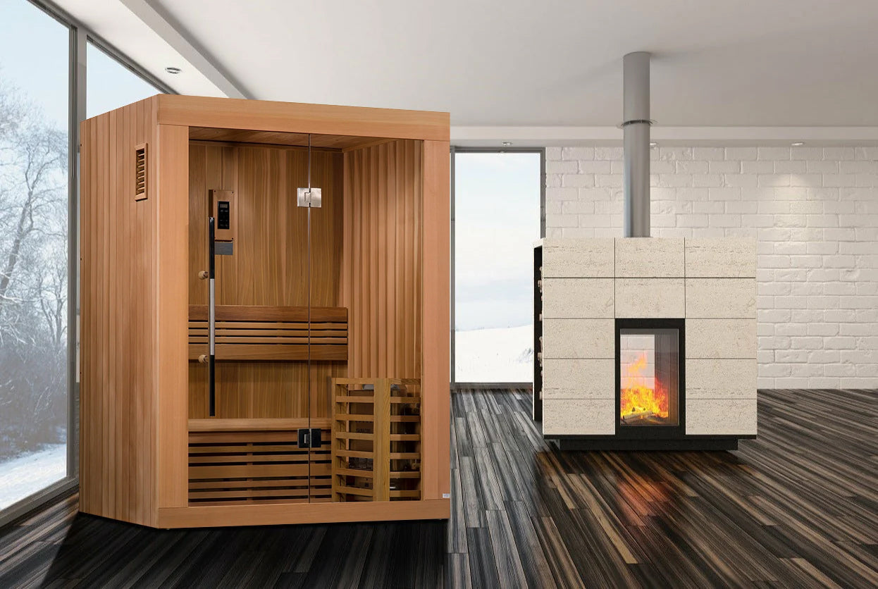 SAUNAONES® 2 Person Traditional Steam Sauna Modern Relax 1-in stock(Delivered in 20-25 days.)