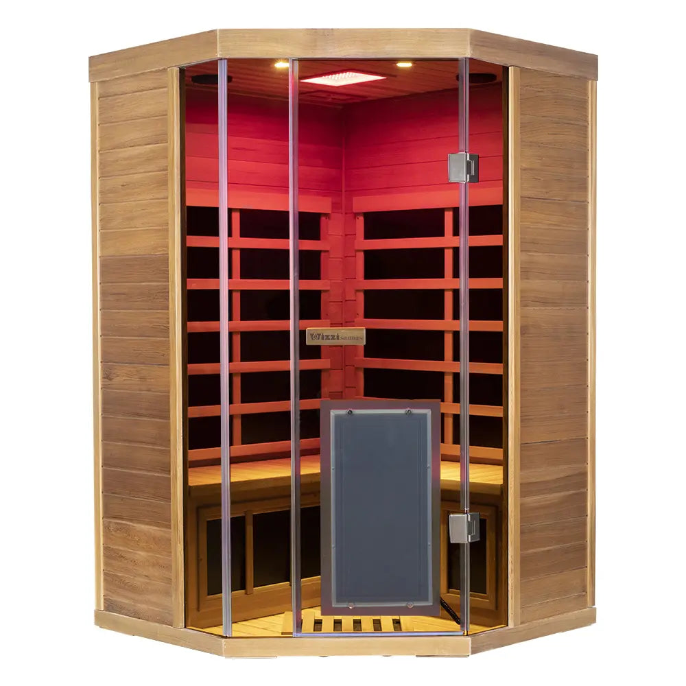 Wizzisauna SR07 2 Person Far Infrared Sauna Red Cedar
