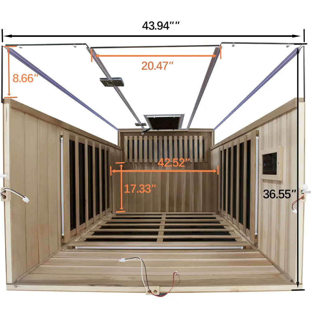 Wizzisauna SR02 2 Person Red Cedar Far Infrared Sauna
