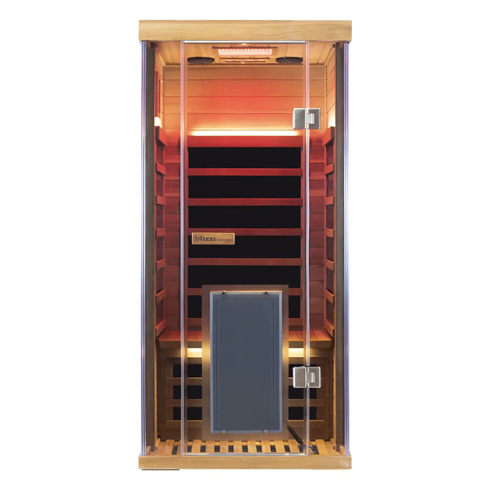 Wizzisauna SR01 1 Person Red Cedar Far Infrared Sauna