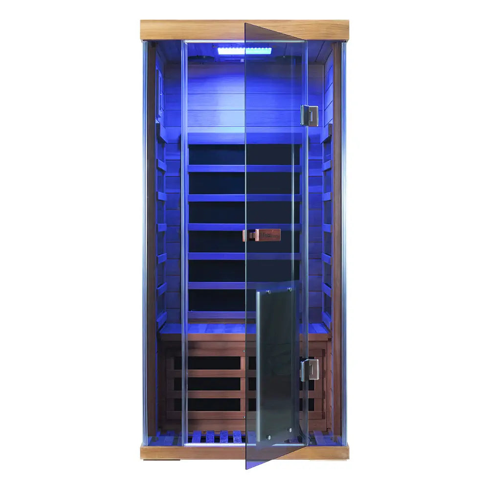 Wizzisauna SR01 1 Person Red Cedar Far Infrared Sauna