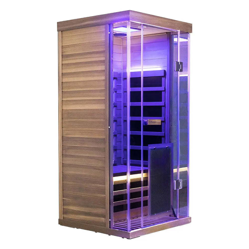 Wizzisauna SR01 1 Person Red Cedar Far Infrared Sauna