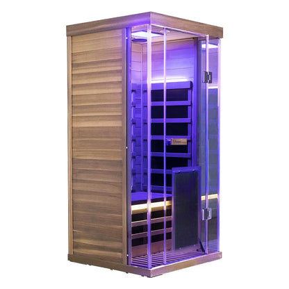 Wizzisauna SR01 1 Person Red Cedar Far Infrared Sauna