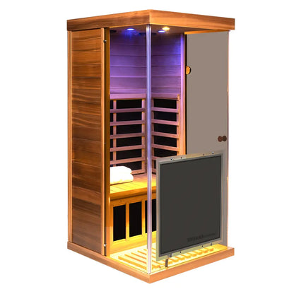Wizzisauna 909MH Mini 1 Person Far Infrared Sauna Hemlock
