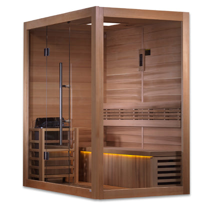 SAUNAONES® 3 Person Traditional Steam Sauna Modern Relax 5
