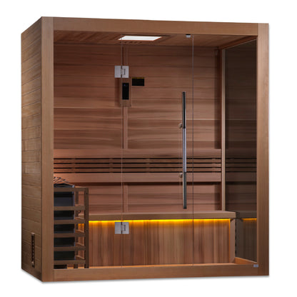 SAUNAONES® 3 Person Traditional Steam Sauna Modern Relax 5