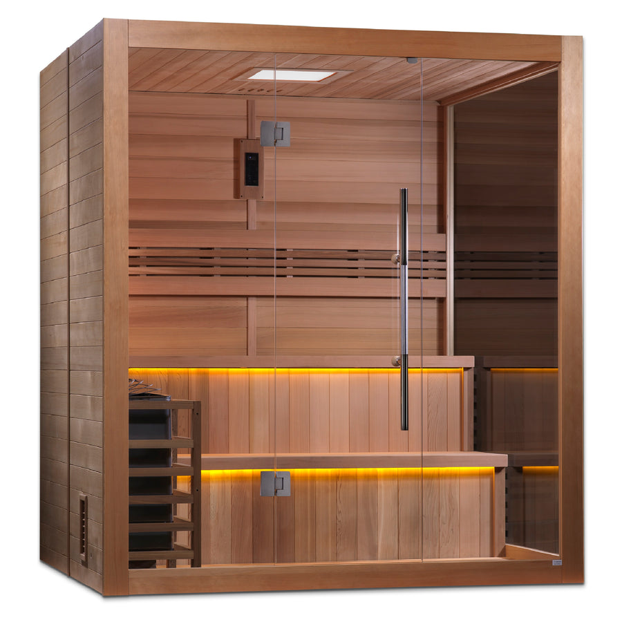 SAUNAONES® 4-6 Person Traditional Steam Sauna Modern Relax 6