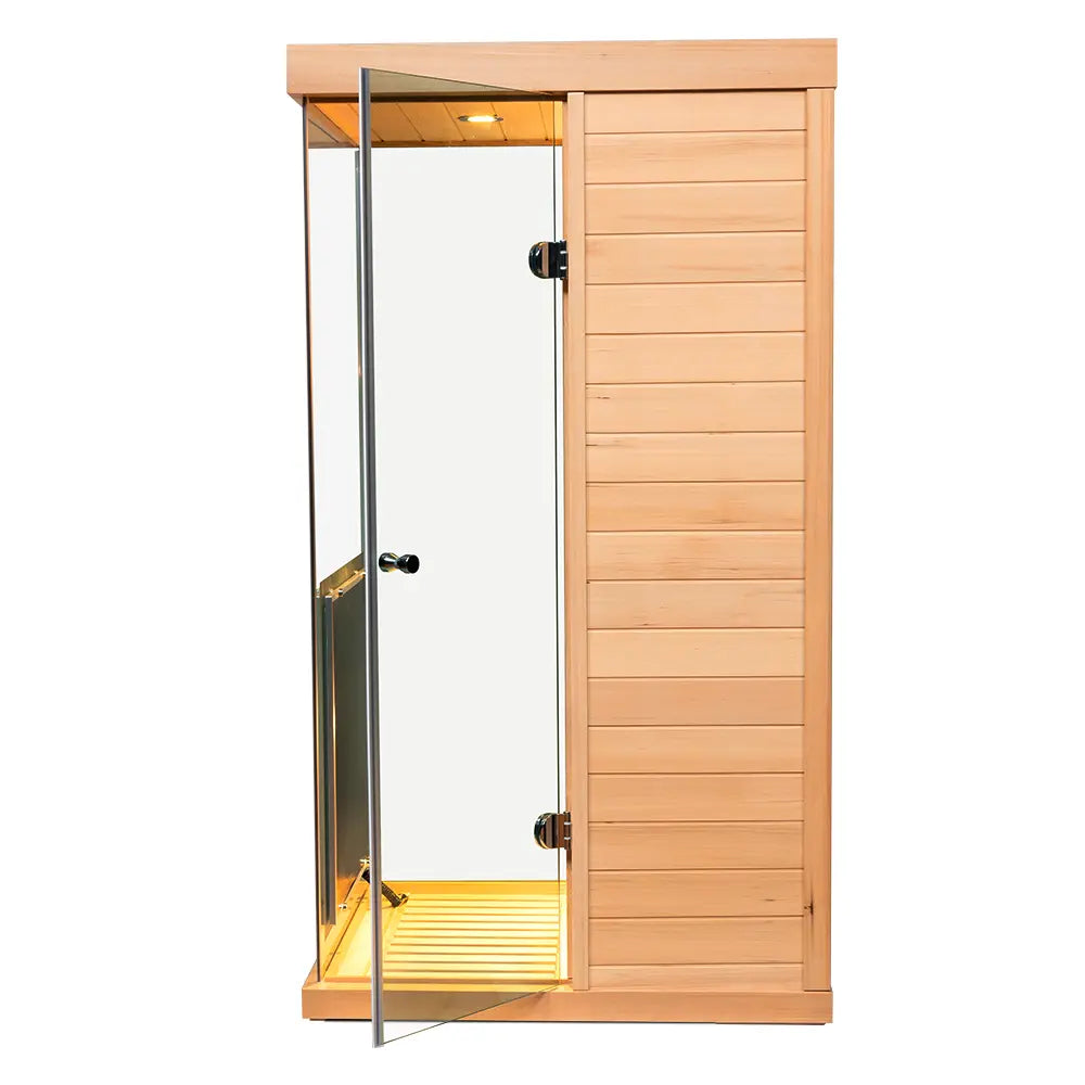Wizzisauna 909MH Mini 1 Person Far Infrared Sauna Hemlock