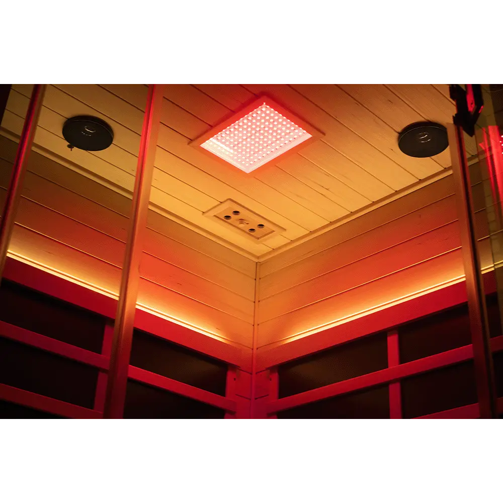 Wizzisauna SR07 2 Person Far Infrared Sauna Red Cedar