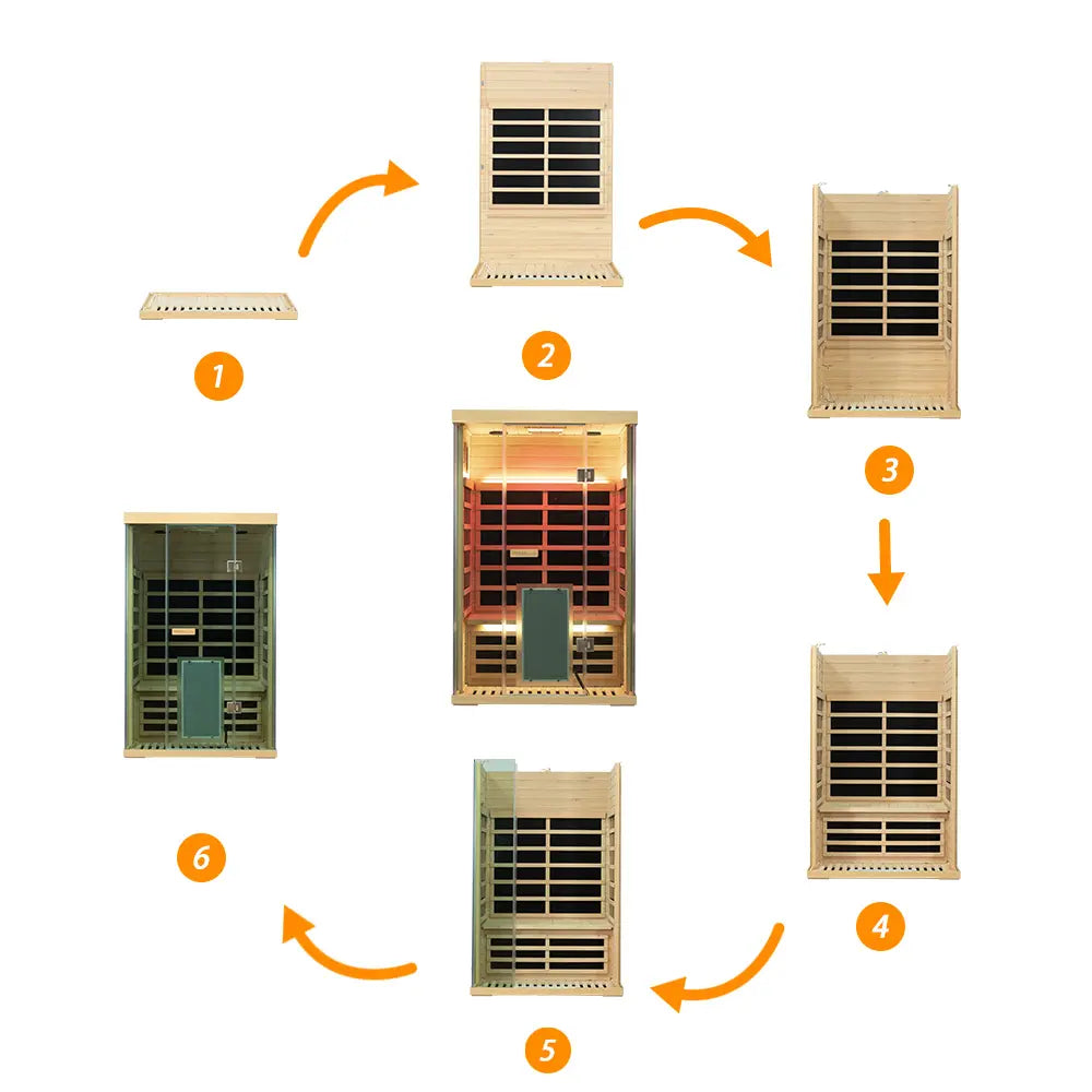 Wizzisauna SH02 2 Person Far Infrared Sauna
