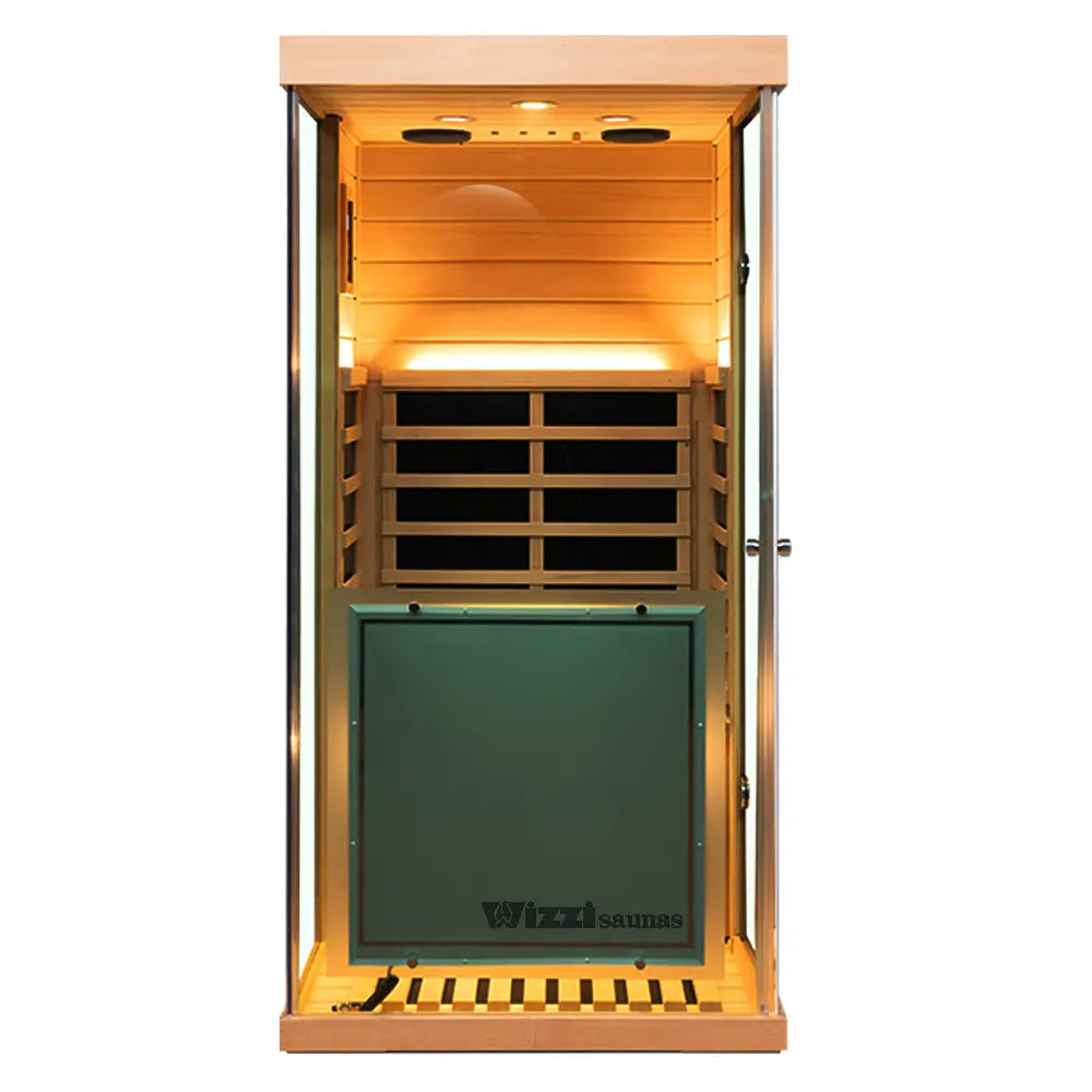 Wizzisauna 909MH Mini 1 Person Far Infrared Sauna Hemlock