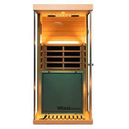 Wizzisauna 909MH Mini 1 Person Far Infrared Sauna Hemlock