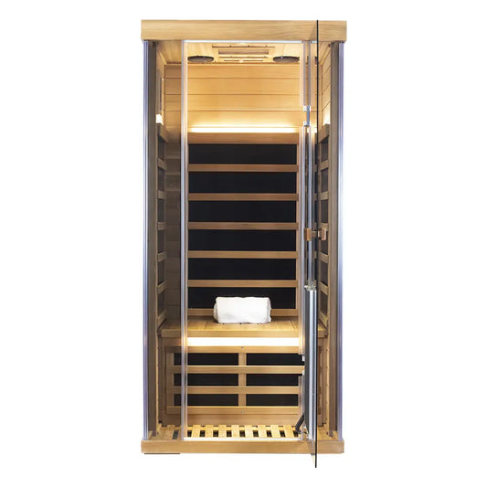 Wizzisauna SR01 1 Person Red Cedar Far Infrared Sauna