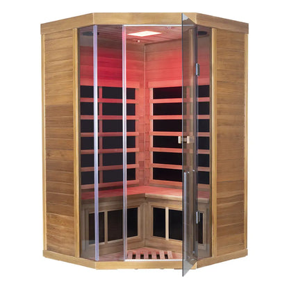 Wizzisauna SR07 2 Person Far Infrared Sauna Red Cedar