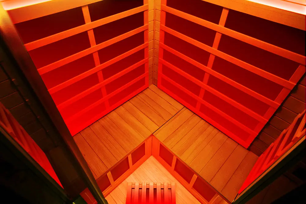 Wizzisauna SR07 2 Person Far Infrared Sauna Red Cedar