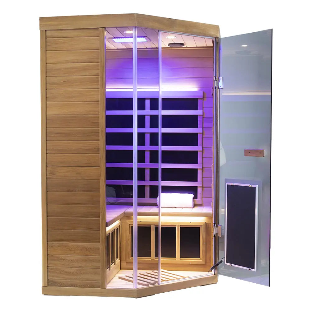 Wizzisauna SR07 2 Person Far Infrared Sauna Red Cedar