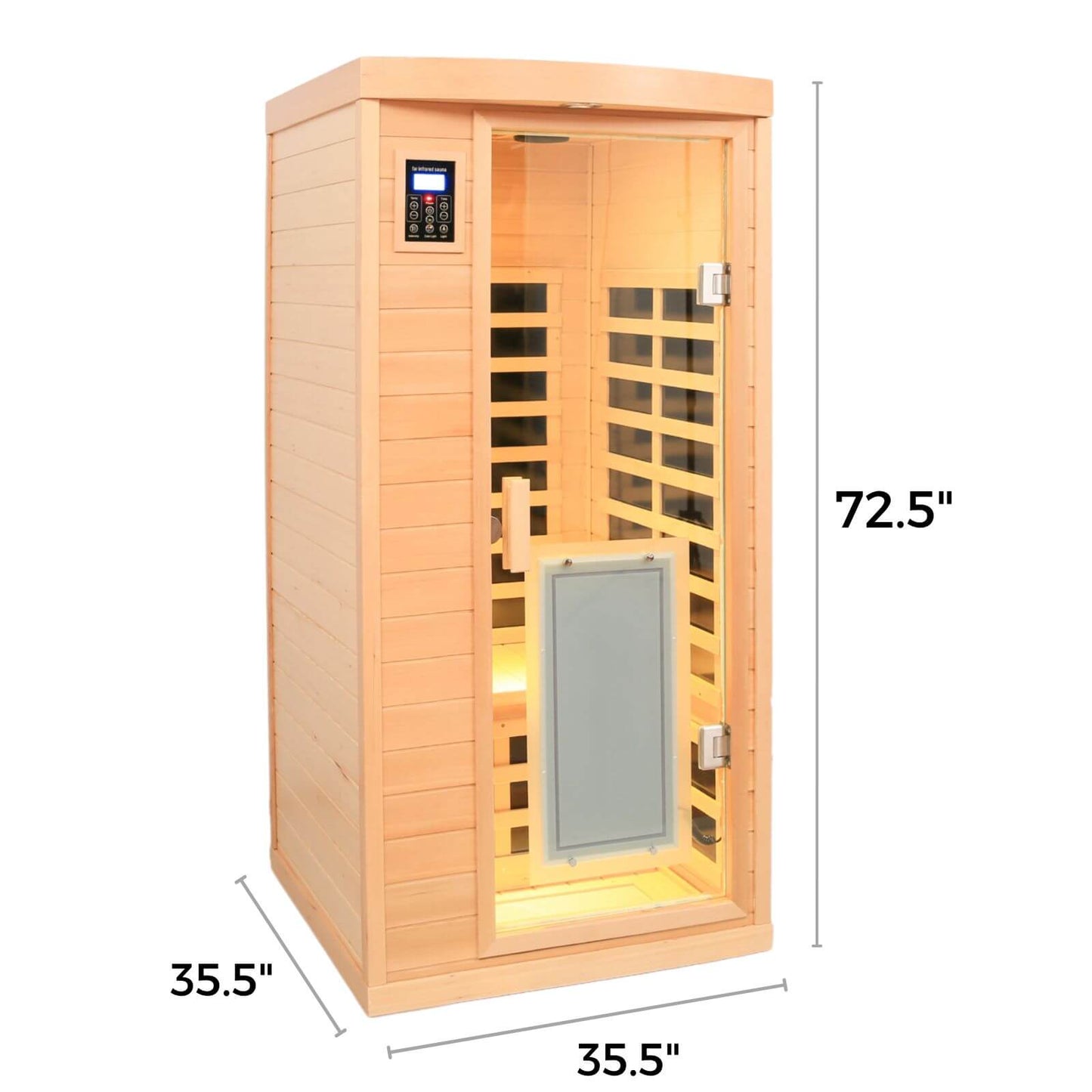 Maxwell-901BH 1 Person Ultra-Low EMF Far Infrared Sauna
