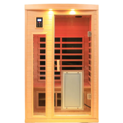 Maxwell-902BH 2 Person Ultra-Low EMF Far Infrared Sauna (Enhanced with Red Light Therapy)