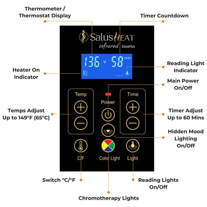 Maxwell-909XH/R 1 Person Ultra-Low EMF Far Infrared Sauna | While Supplies Last