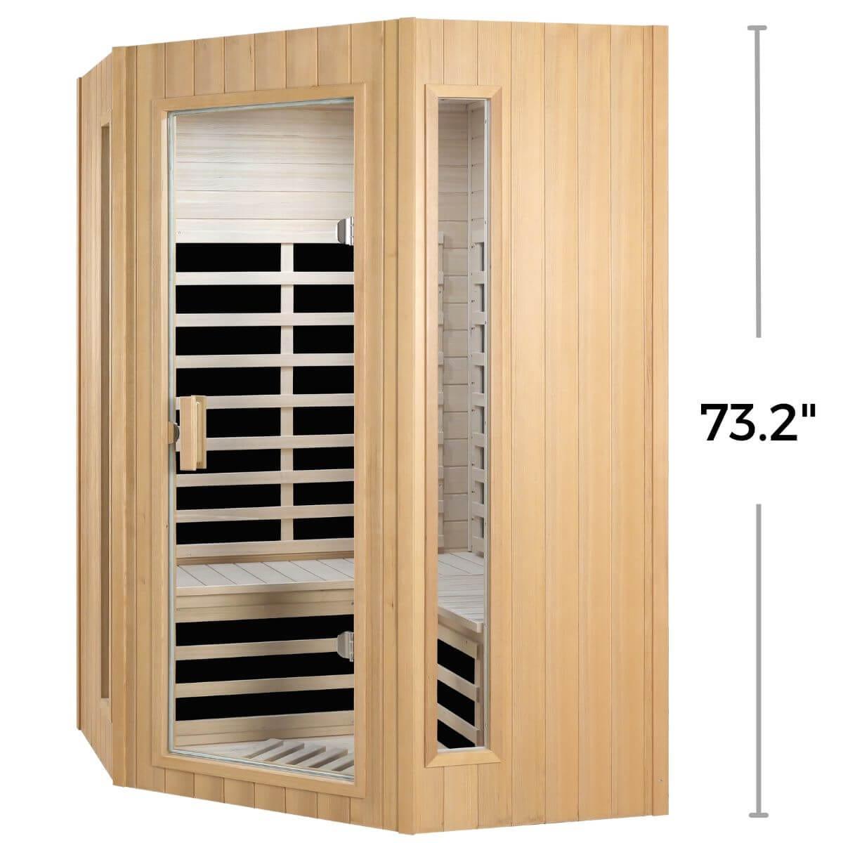 Sold Out | Purity-907GHC Corner 2 Person Far Infrared Sauna | Restocking Expected in Mid-March